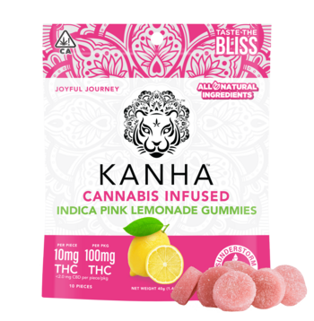 KANHA | Pink Lemonade | Indica | 100mg THC | 10-pack