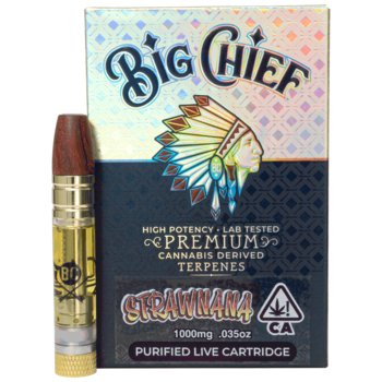 Big Chief CDT Cartridges 1G - Strawnana